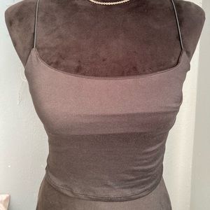 Black strap tank by Gaze size XS